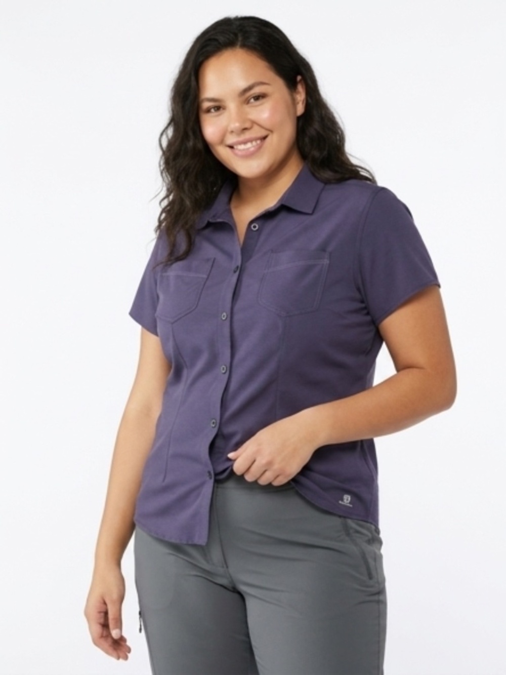 Salomon Women's Navy Blue Hiking Shirt XL  Excellent Condition - Performance Tee
